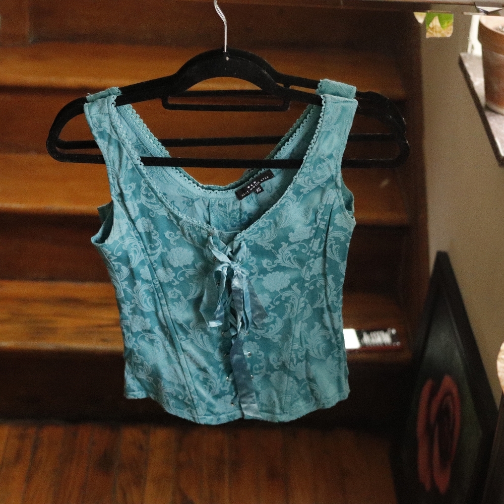 Teal Corset